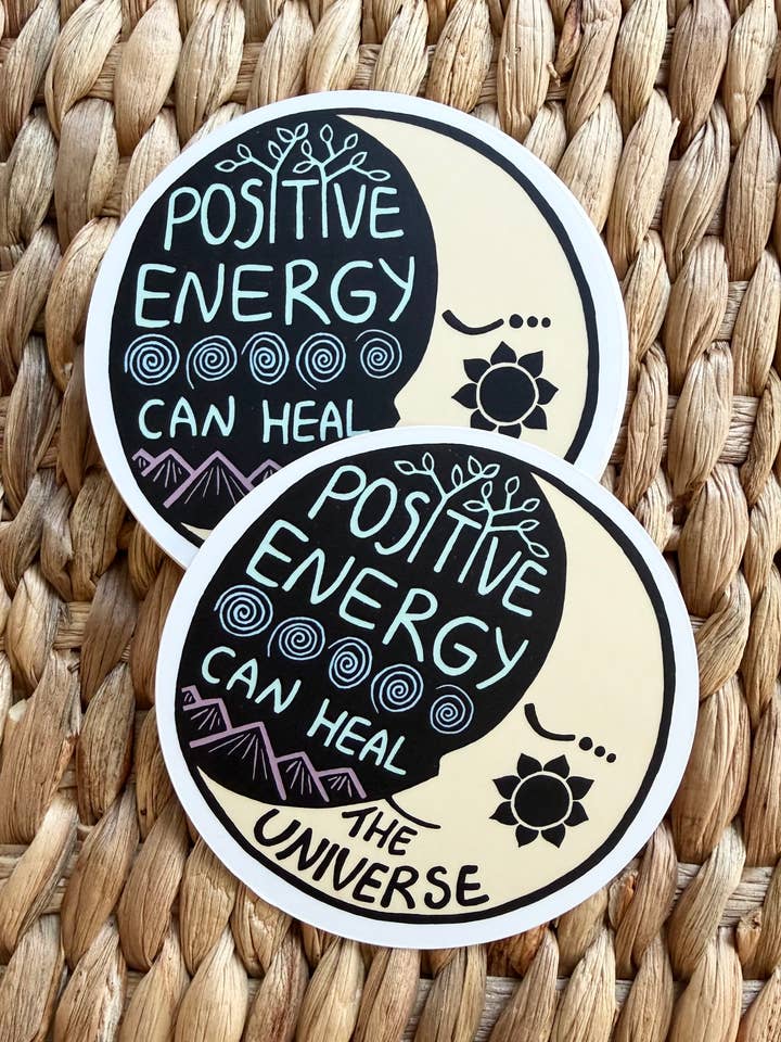 The Universe Decorative Stickers, Positive Energy Sticker for wholesale by Hippie Baby Co