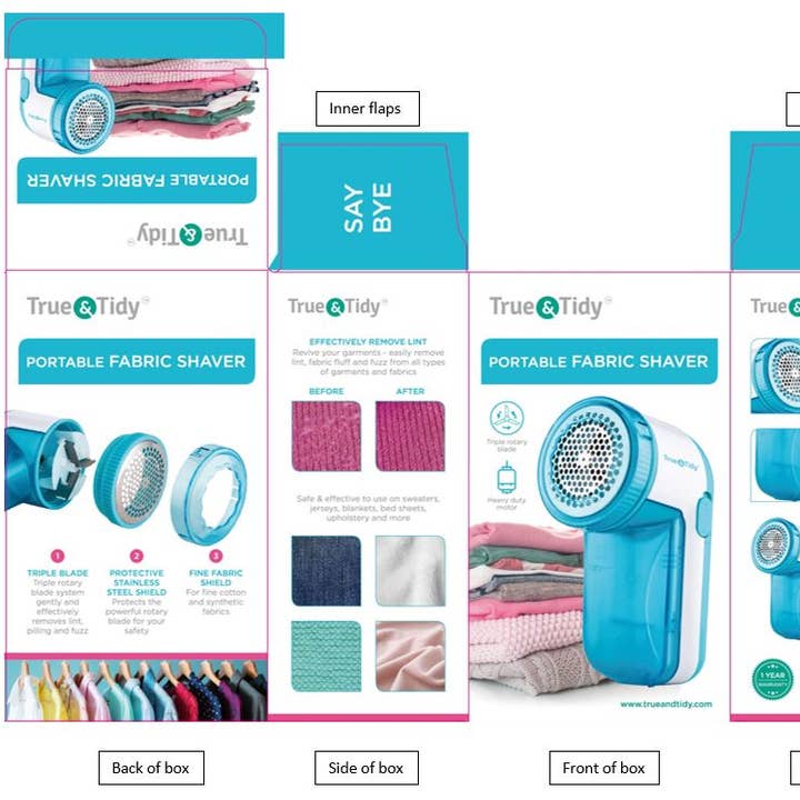 True & Tidy - Wholesale Electronic Toy - Kids & Baby - Triple Blade Compact Fabric Shaver6