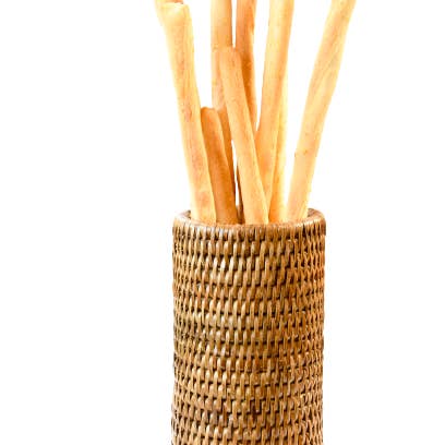 Breadstick holder Honey rattan grissini for wholesale by Pagan