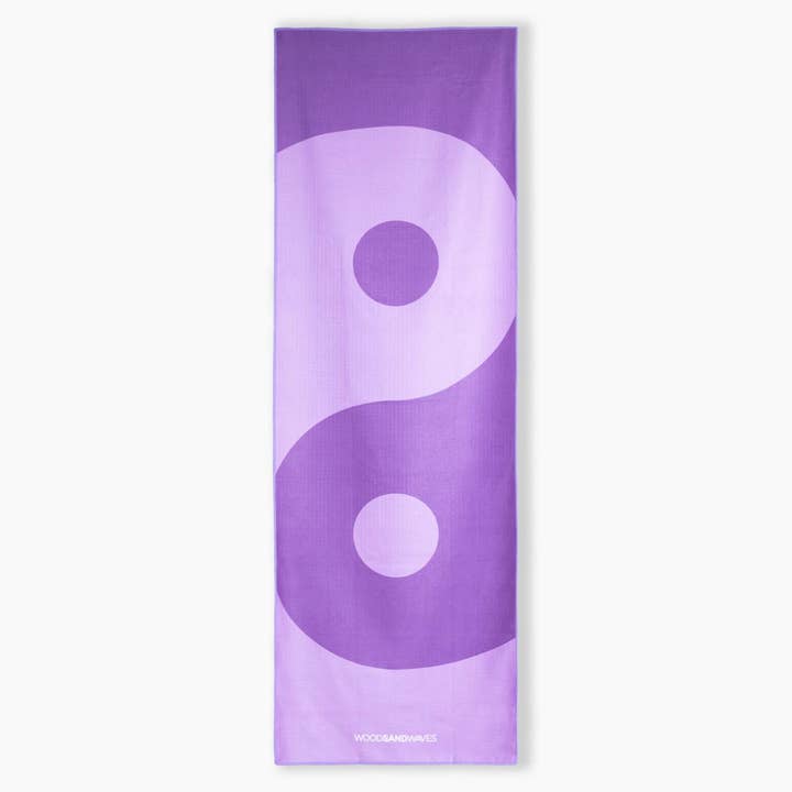 Yin Yang - Non-Slip Yoga Towel with Silicone Dots for wholesale by WOODSANDWAVES
