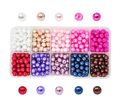 Mandala Crafts - Wholesale Beads - Mandala Crafts Glass Pearl Beads for Jewelry Making Spacers - Loose Faux Pearls for Crafts - Loose Fake Pearls for Jewelry Making Craft Pearls Vase Fillers0