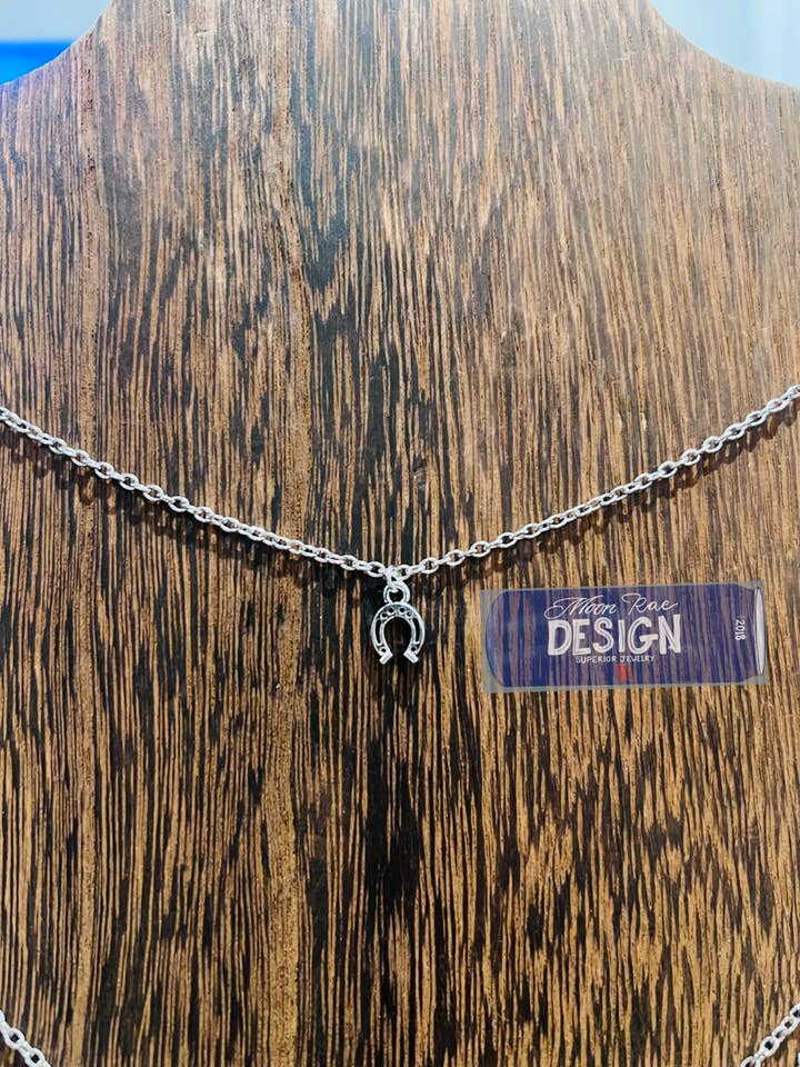 Horseshoe Charm Necklace for wholesale by Moon Rae Design Co