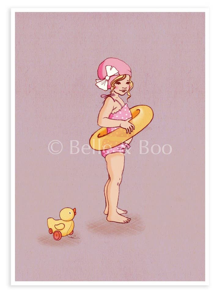 Mermaid Postcard for wholesale by Belle & Boo Ltd