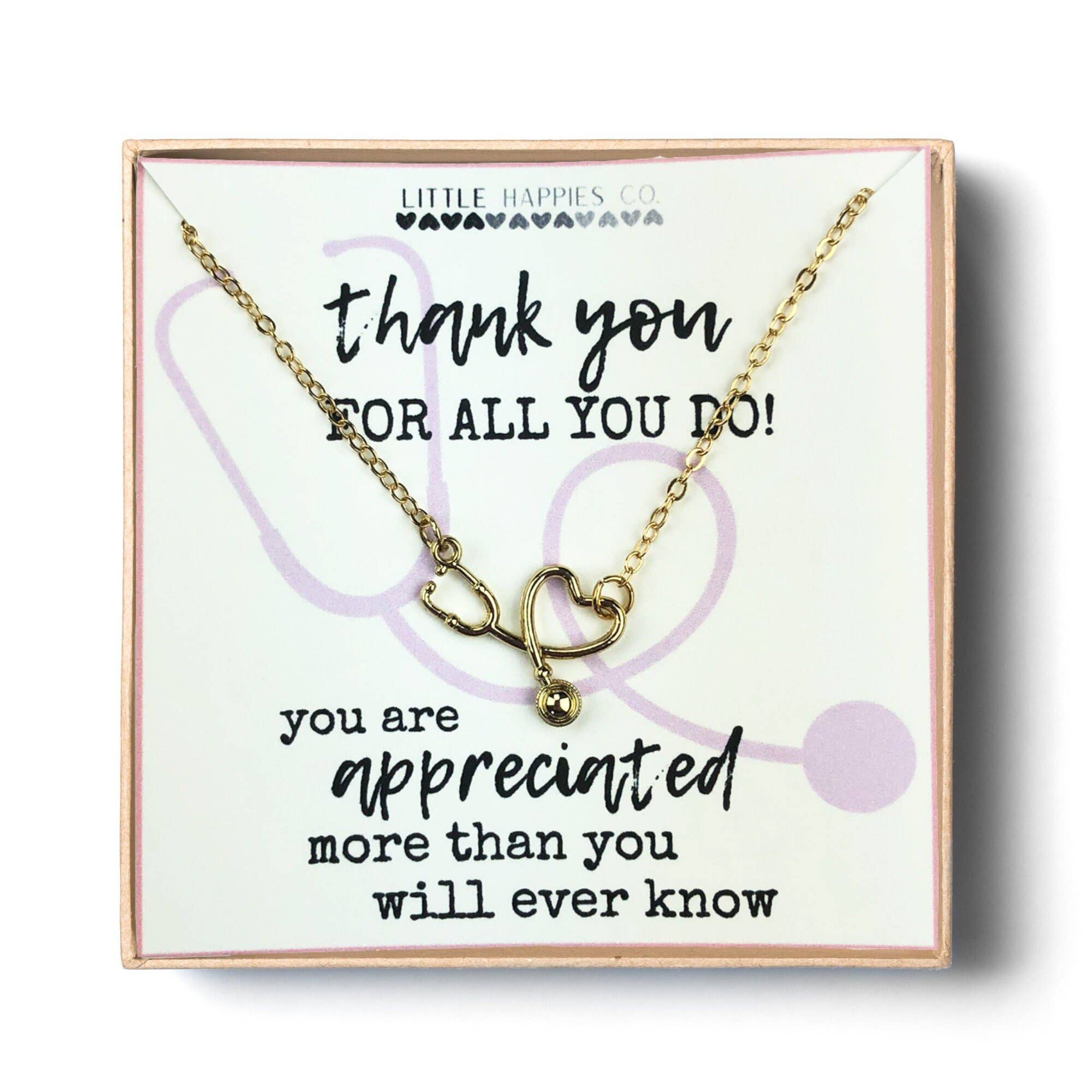 Little Happies Co - Wholesale Pendant/Charm Necklace - Stethoscope Necklace - GIft for Nurse - Doctor - Healthcare