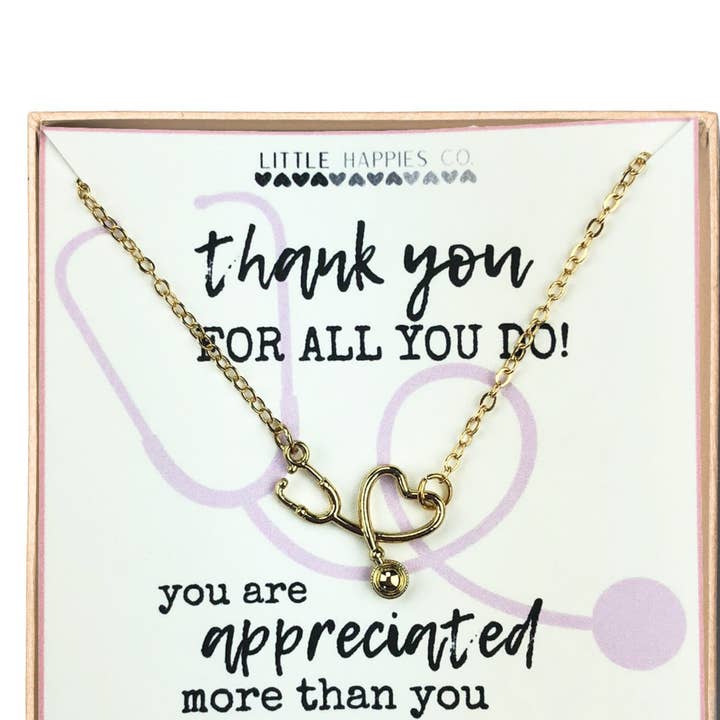 Little Happies Co - Wholesale Pendant/Charm Necklace - Stethoscope Necklace - GIft for Nurse - Doctor - Healthcare0