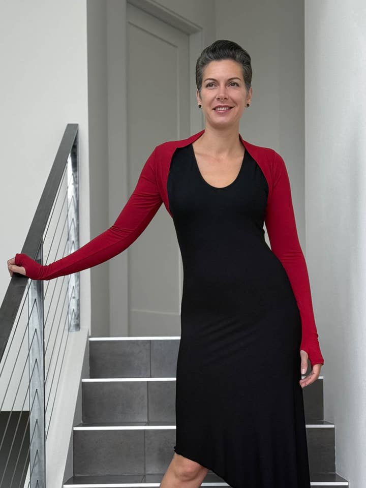 CARAUCCI - Wholesale Knit Top - Women's - Sleeve Shrug35