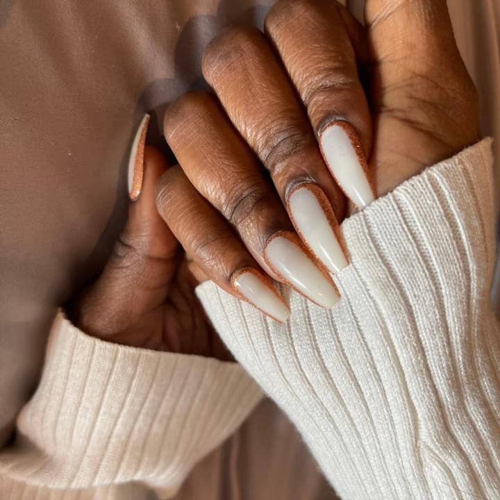 Natural coffin set with glitter for wholesale by All Things Chic