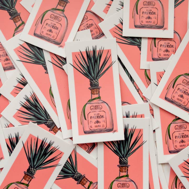 Pink Patron Sticker for wholesale by The Painted Ladies