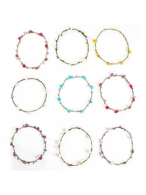 KALID MEDIEVAL - Wholesale Costume - Kids - FINE FLOWER CROWN - ST4574