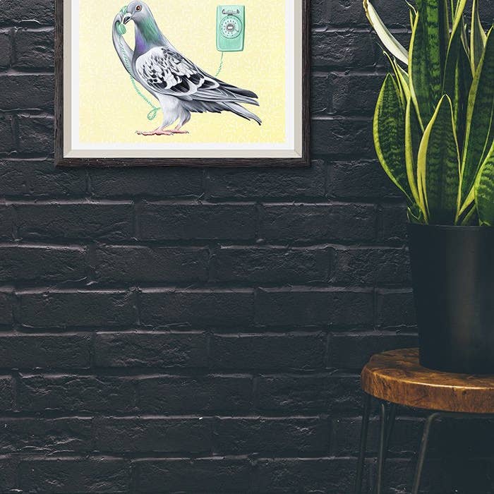 Sardines Studio - Wholesale Art Print - Pigeon on the phone Poster