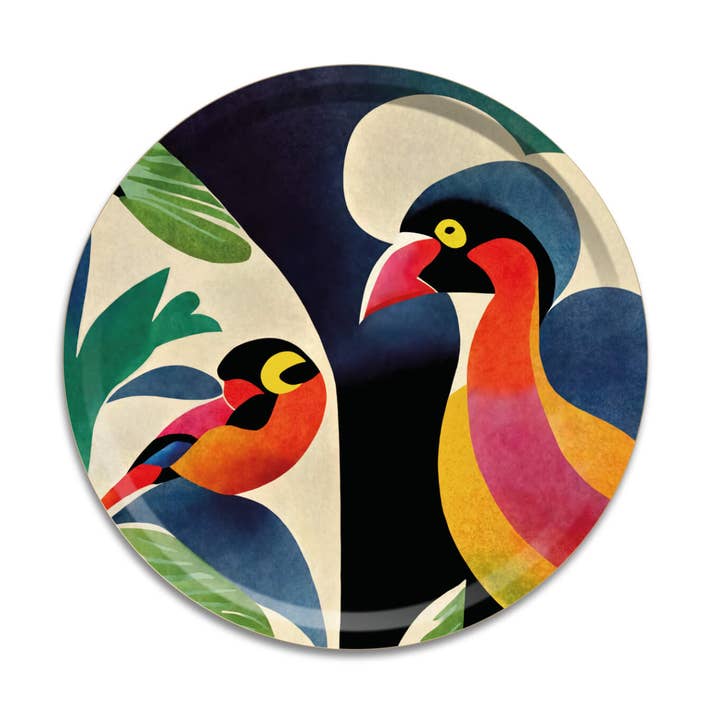 Rund Happy Bricka Ø 39 cm Frank the Bird EU för wholesale av HappyTrays GmbH