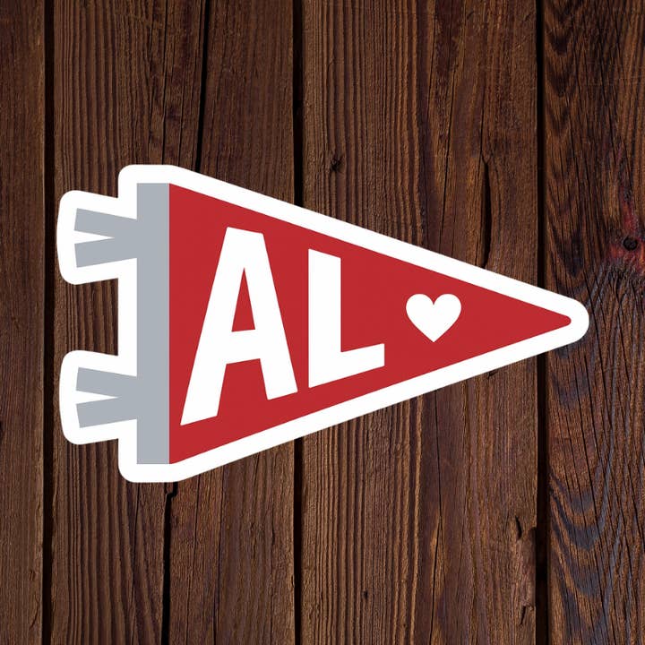 Alabama Flag Sticker for wholesale by Kase Wear