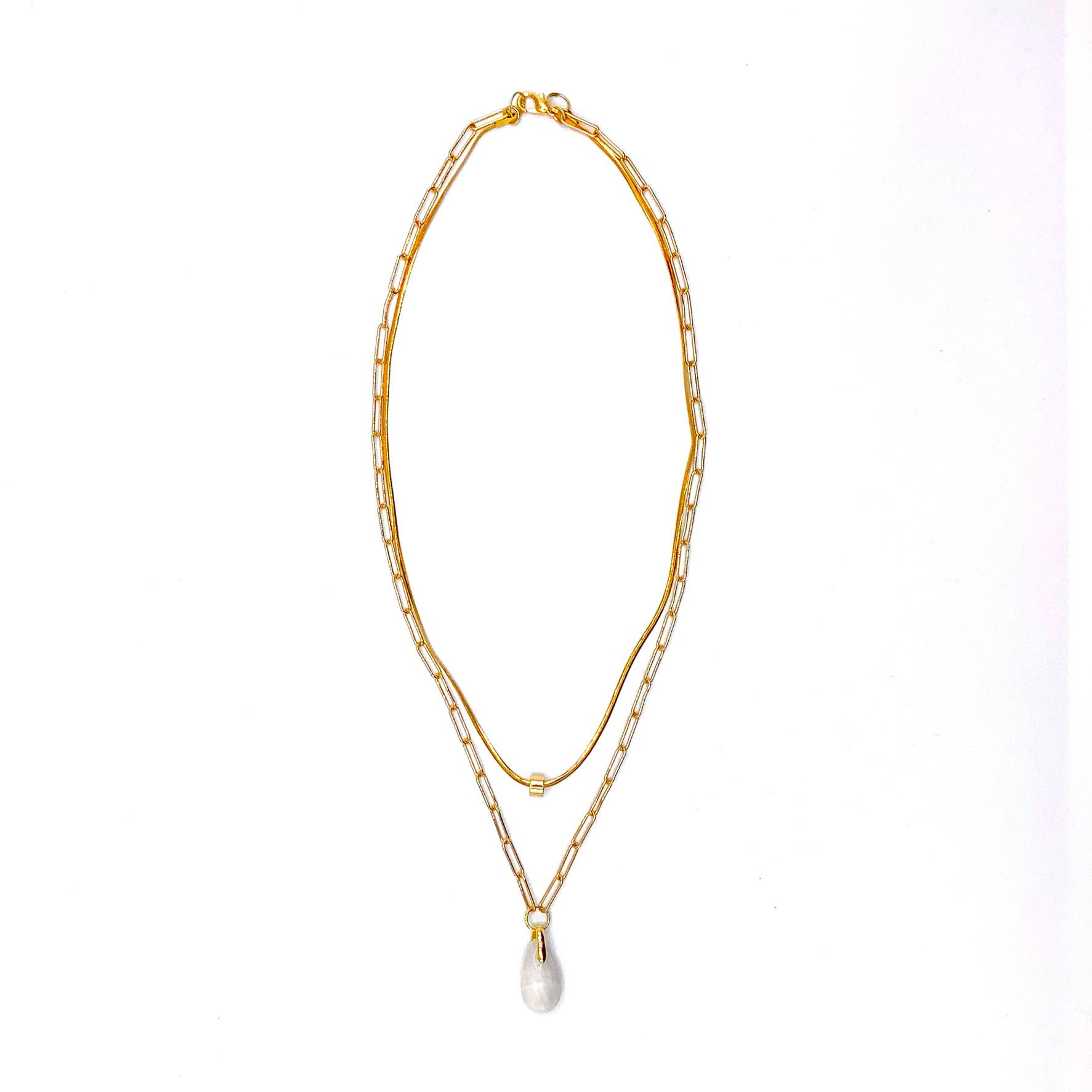 LUZ DE LA QUERRA - Wholesale Pendant/Charm Necklace - 24k gold-plated Claire necklace1