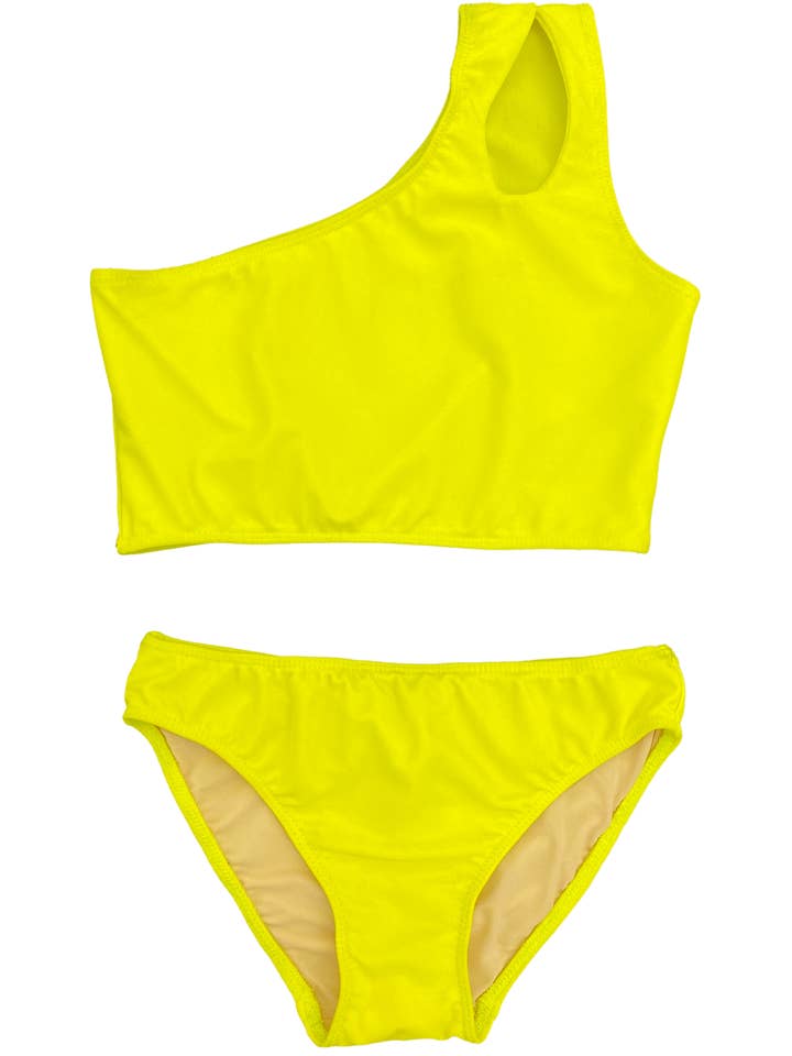 Cheryl Creations Kids - Wholesale Two Piece Swimsuit - Kids - Girl's Two Piece One Shoulder Bathing Suit4