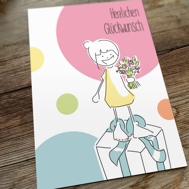 MsSlow -Paper&Illustration- - Vendita all'ingrosso Biglietti di auguri - Cartolina di compleanno | Biglietto di buon compleanno