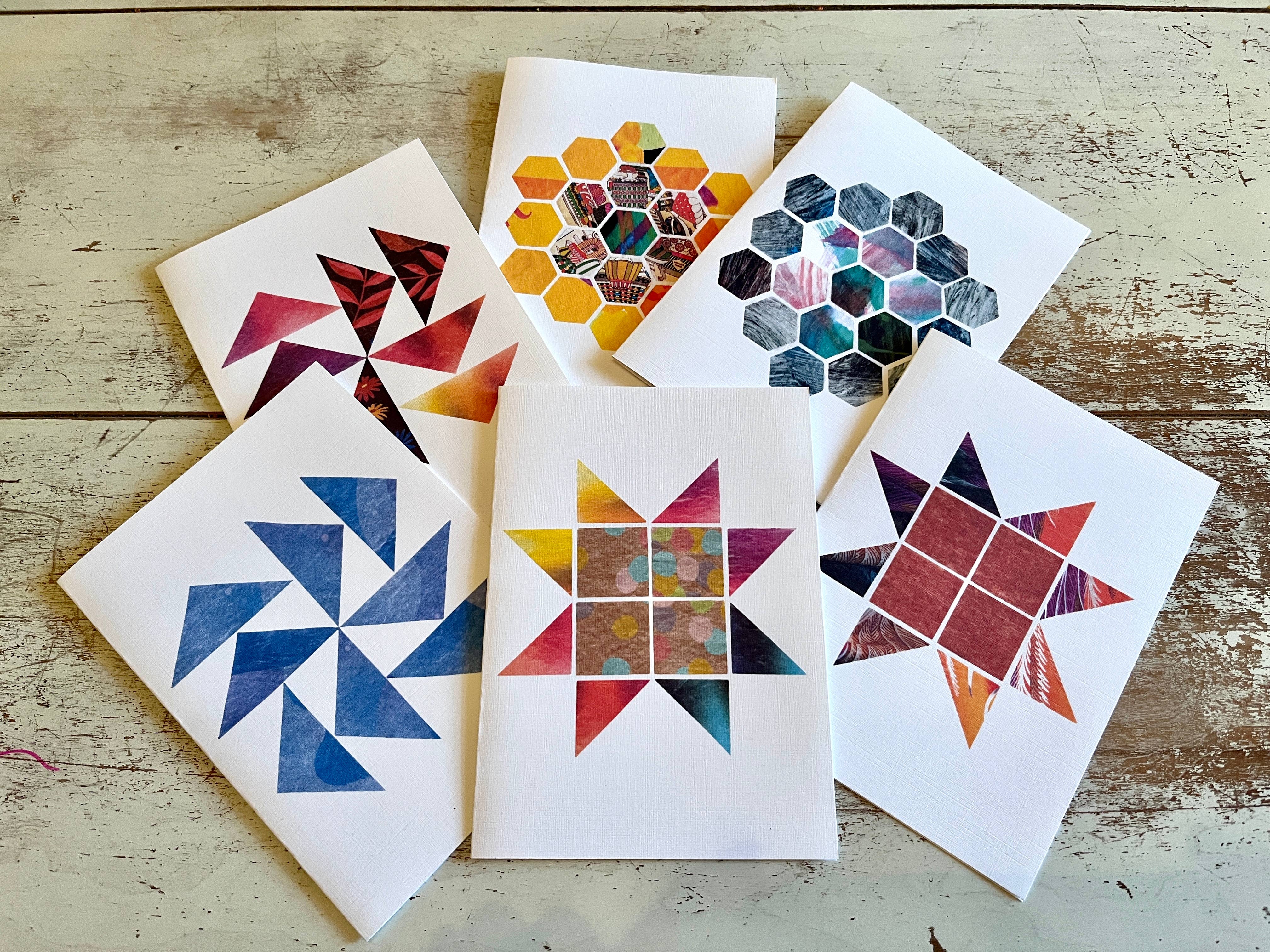 Cozy Arts - Wholesale Everyday Greeting Card - Quilt Block Greeting Cards, Boxed Set of 65