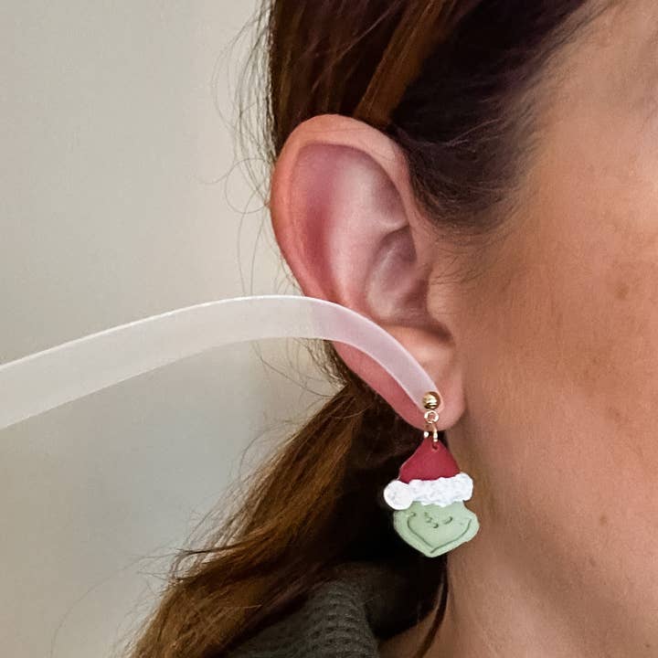 Mellow Dove Designs - Wholesale Dangle Earrings - Grinch Dangle Earrings | Boho Christmas Earrings2