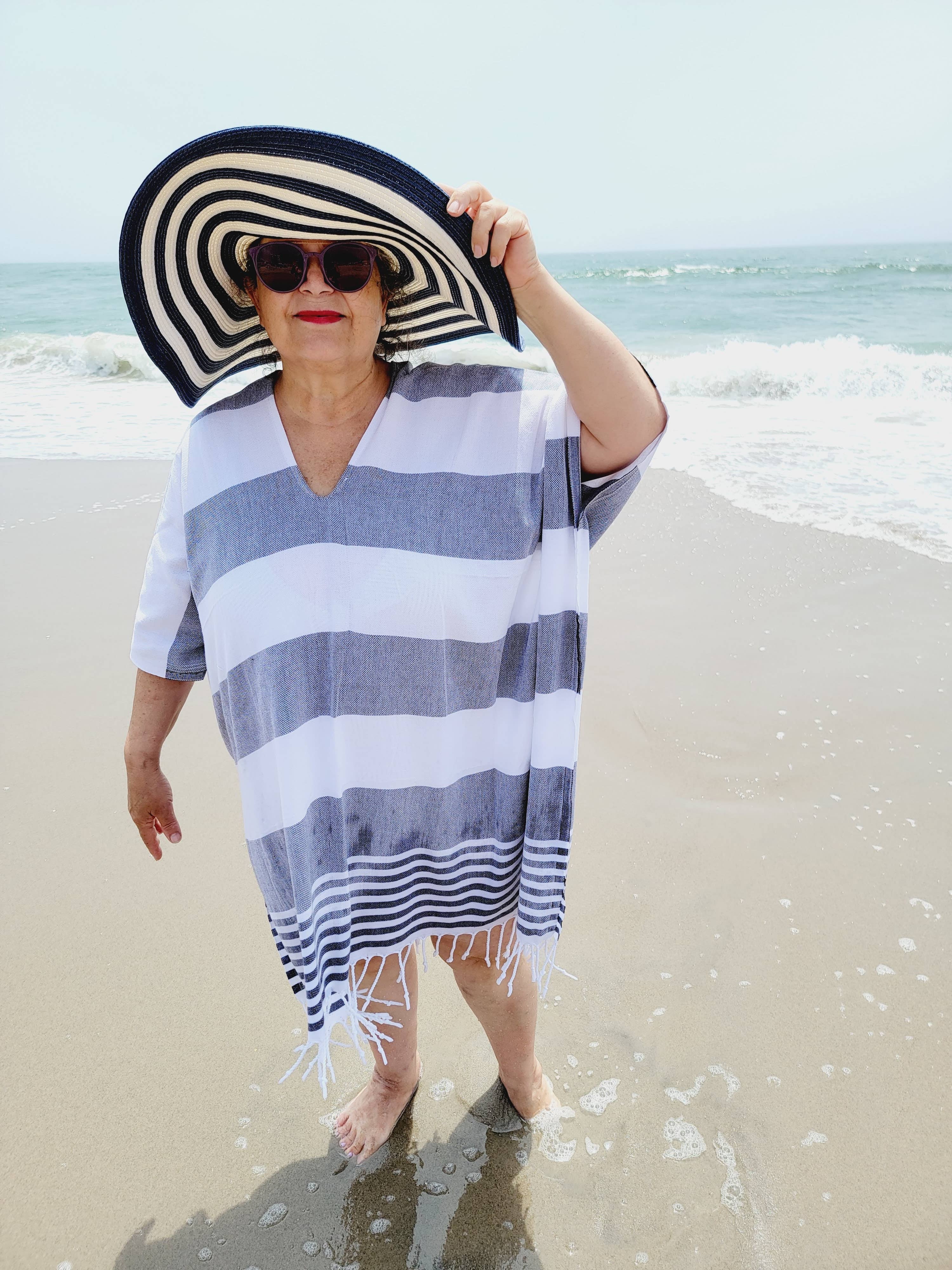 EBRU Home – Engroshandel Strandbadekåbe – Dame – Strandkjole, Stranddække, Håndlavet Lys betræk8