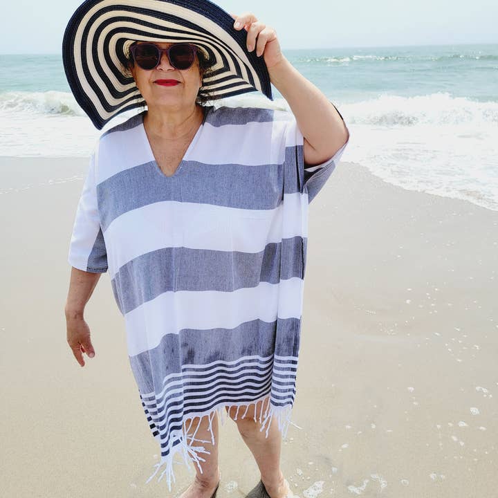 EBRU Home – Engroshandel Strandbadekåbe – Dame – Strandkjole, Stranddække, Håndlavet Lys betræk8