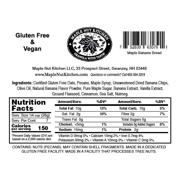 Maple Nut Kitchen - Wholesale Granola - Maple Banana Bread Granola2