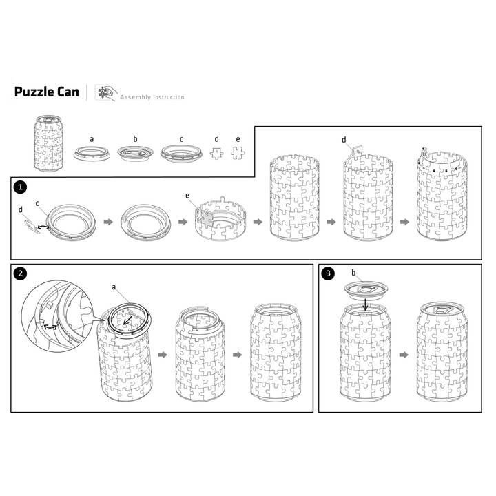 Hands Craft - Wholesale Puzzle - Kids - 3D Jigsaw Puzzle Can: Kuromi6