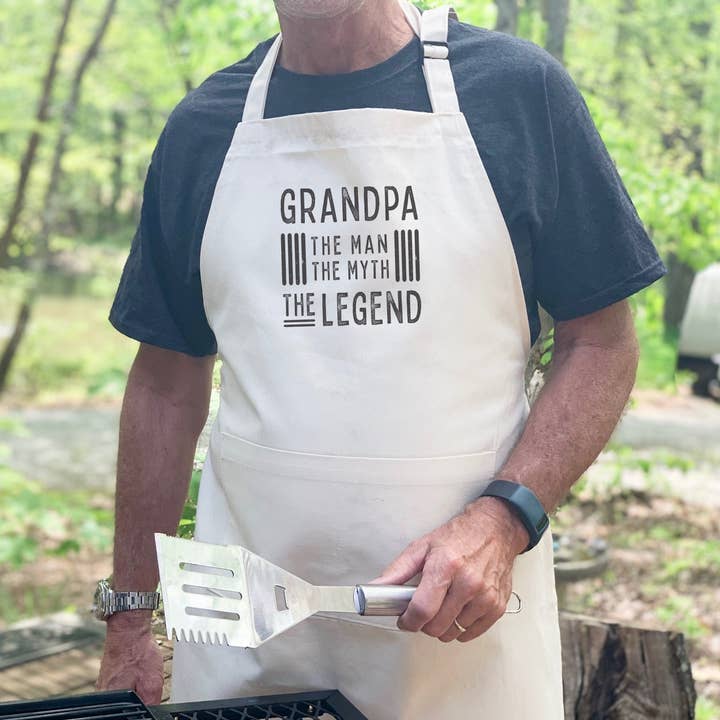 Grandpa The Legend - Father's Day Men's Apron for wholesale by North & Pine