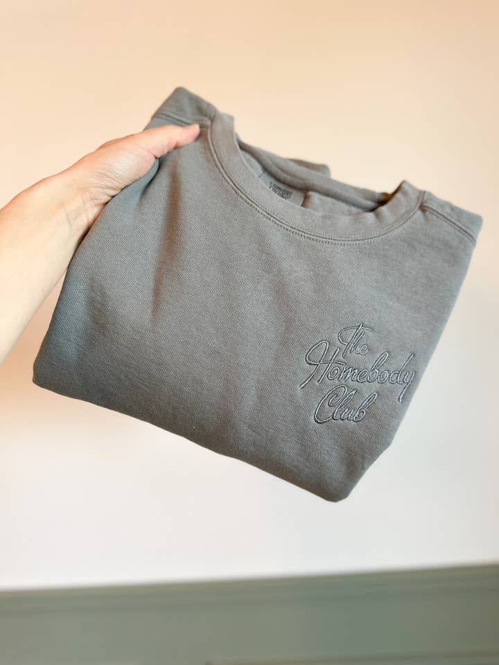 The Homebody Club Sweatshirt for wholesale by Greener Threads