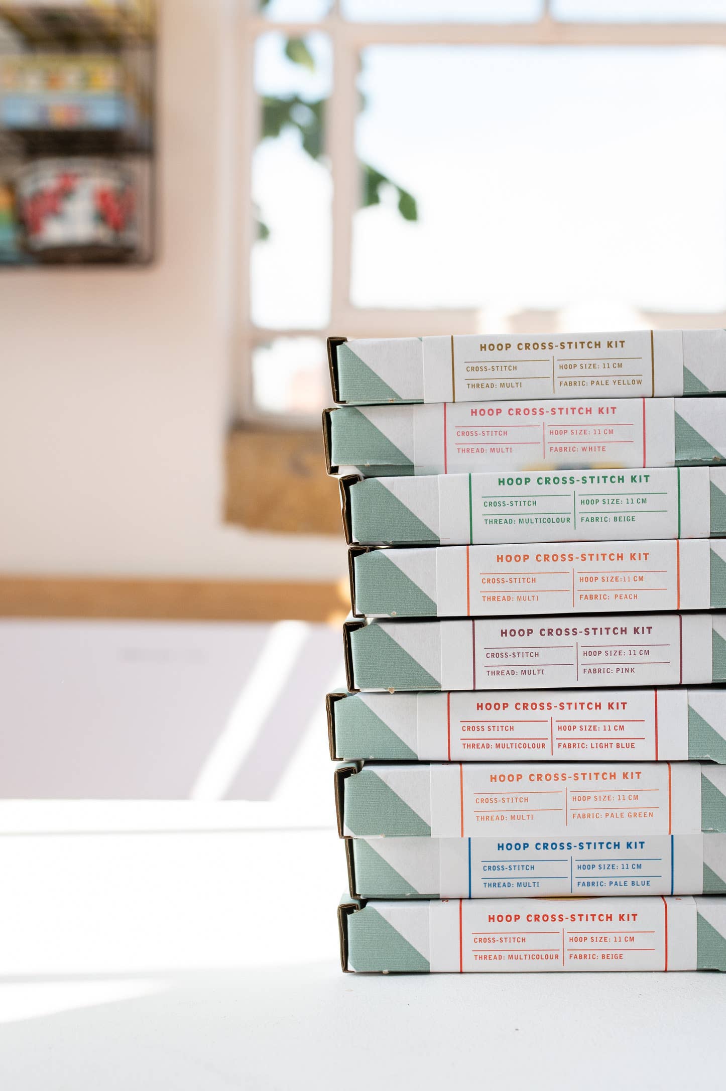 Cotton Clara Craft Kits & Supplies – wholesale DIY craft kit – Oat Milk Cross Stitch Kit9