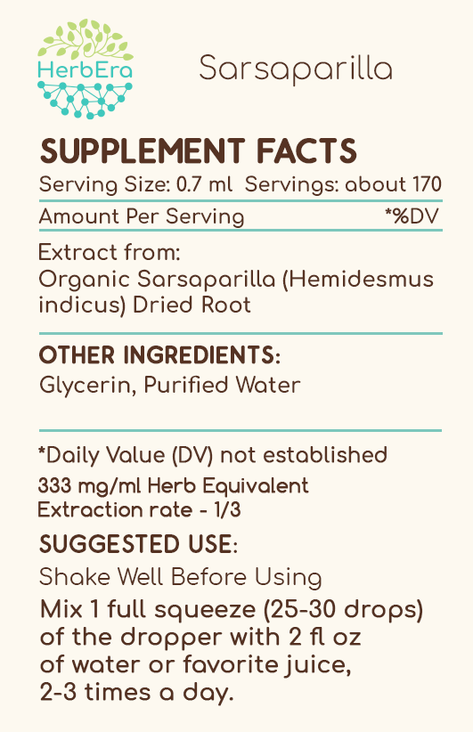 HerbEra - Wholesale Tincture - Sarsaparilla Tincture3