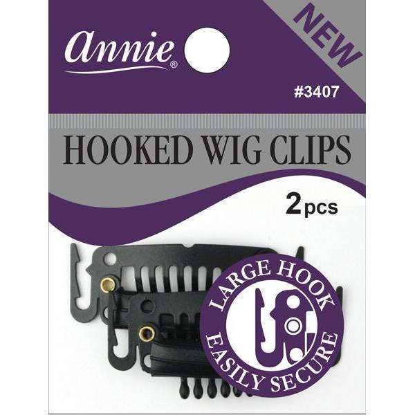 Annie Wig Clips Long Hooked 2Ct for wholesale by Annie International, Inc.