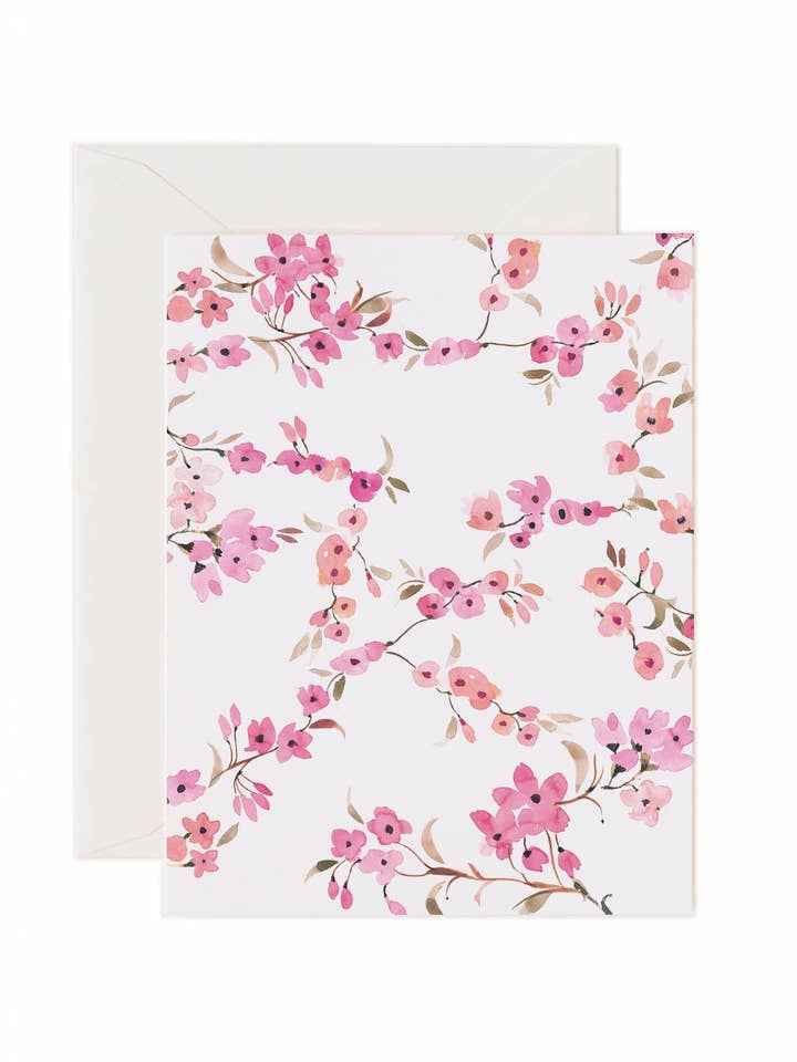 NOTECARDS - CHERRY BLOSSOMS for wholesale by Art of Marina