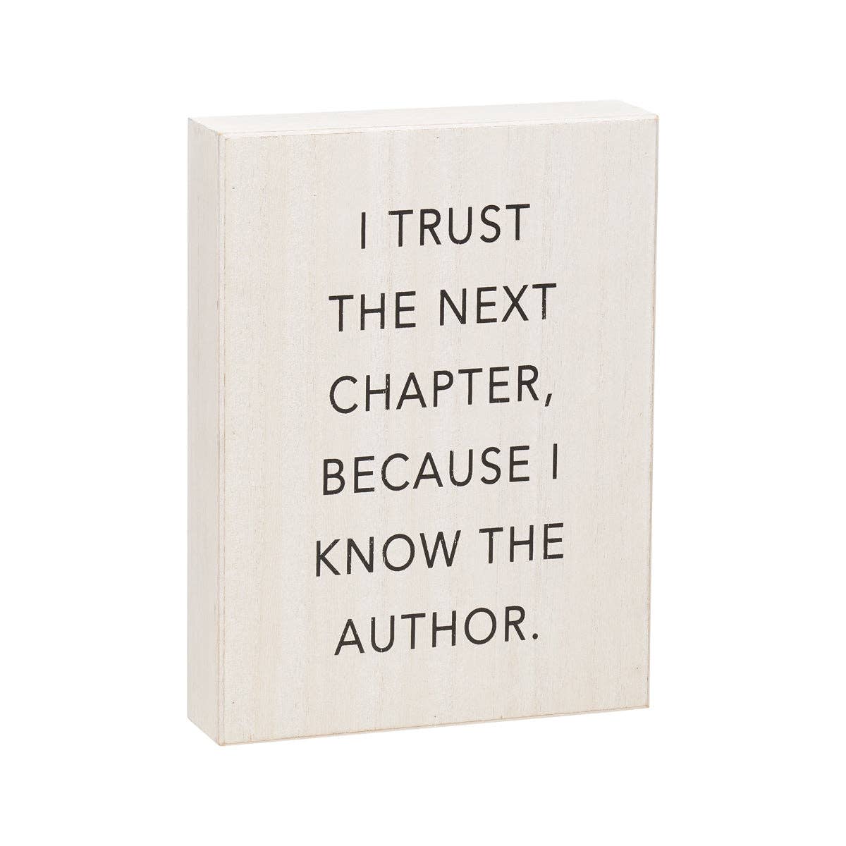 Collins Painting & Design - Wholesale Decorative Tabletop Object - PS-8393 - Next Chapter Box Sign