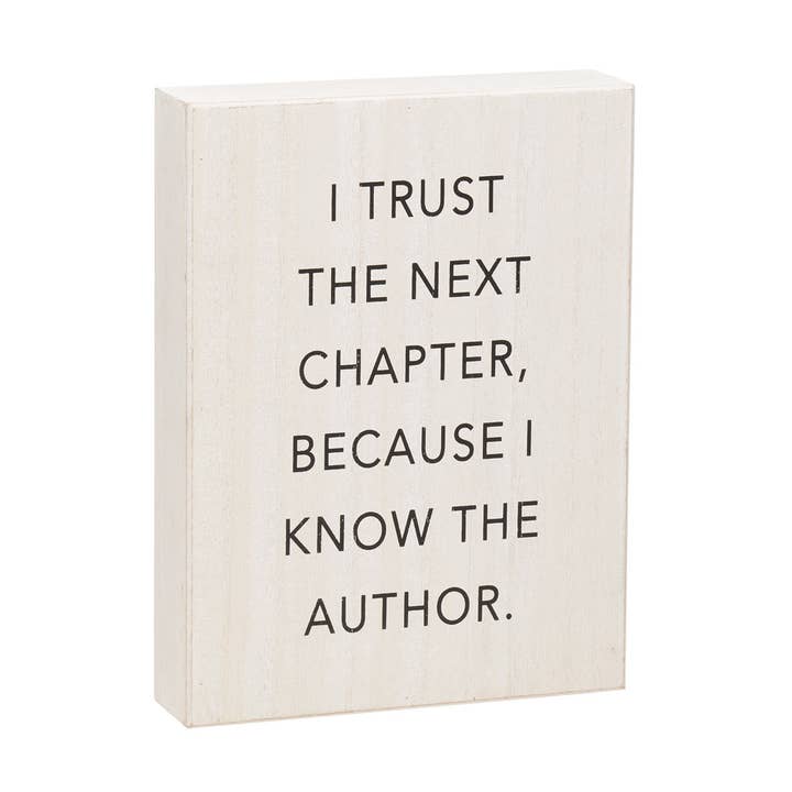 Collins Painting & Design - Wholesale Decorative Tabletop Object - PS-8393 - Next Chapter Box Sign0