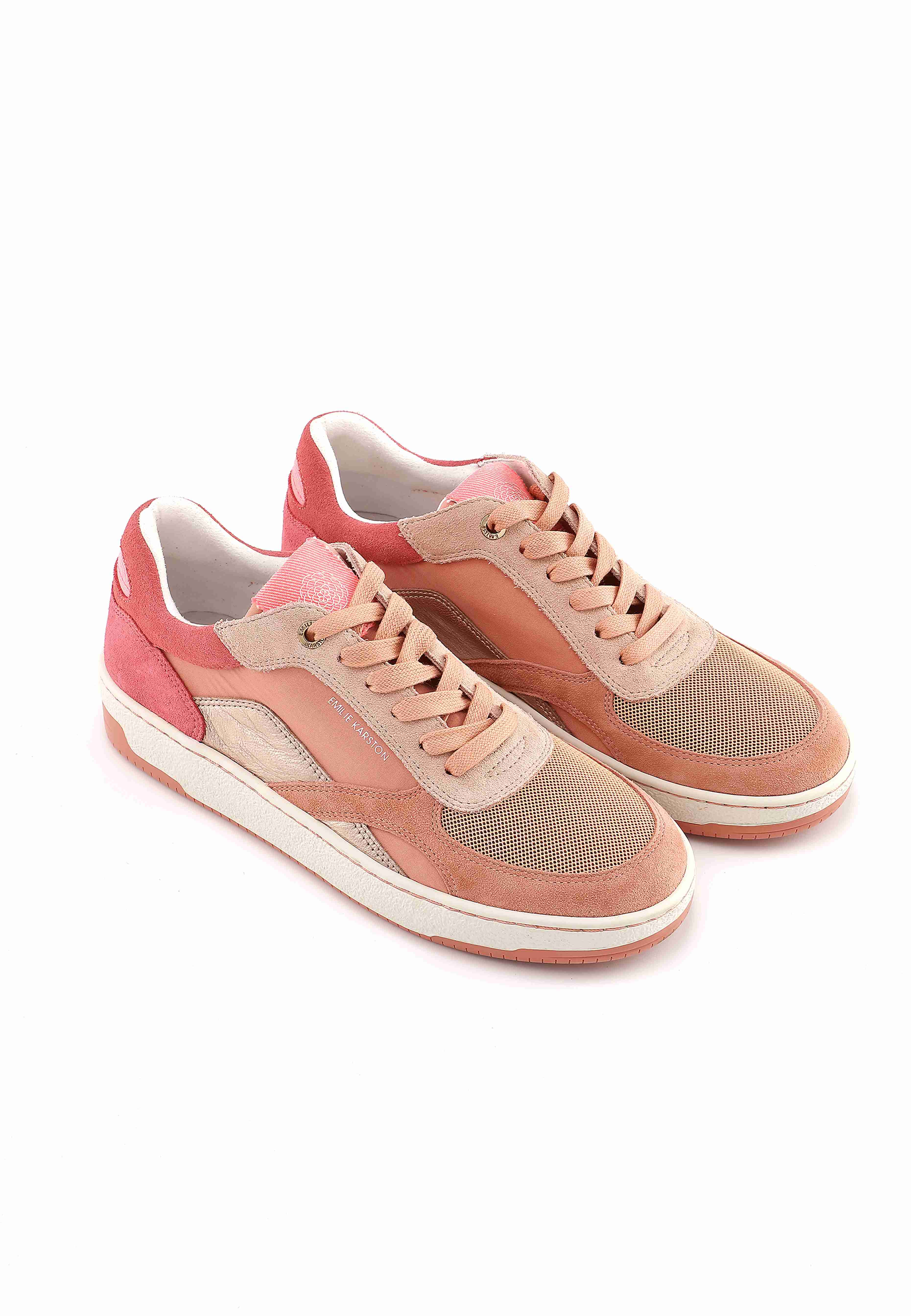 Emilie Karston – wholesale Lifestyle trainers – Women′s – Mona – Multimaterial leather lace-up sneakers1