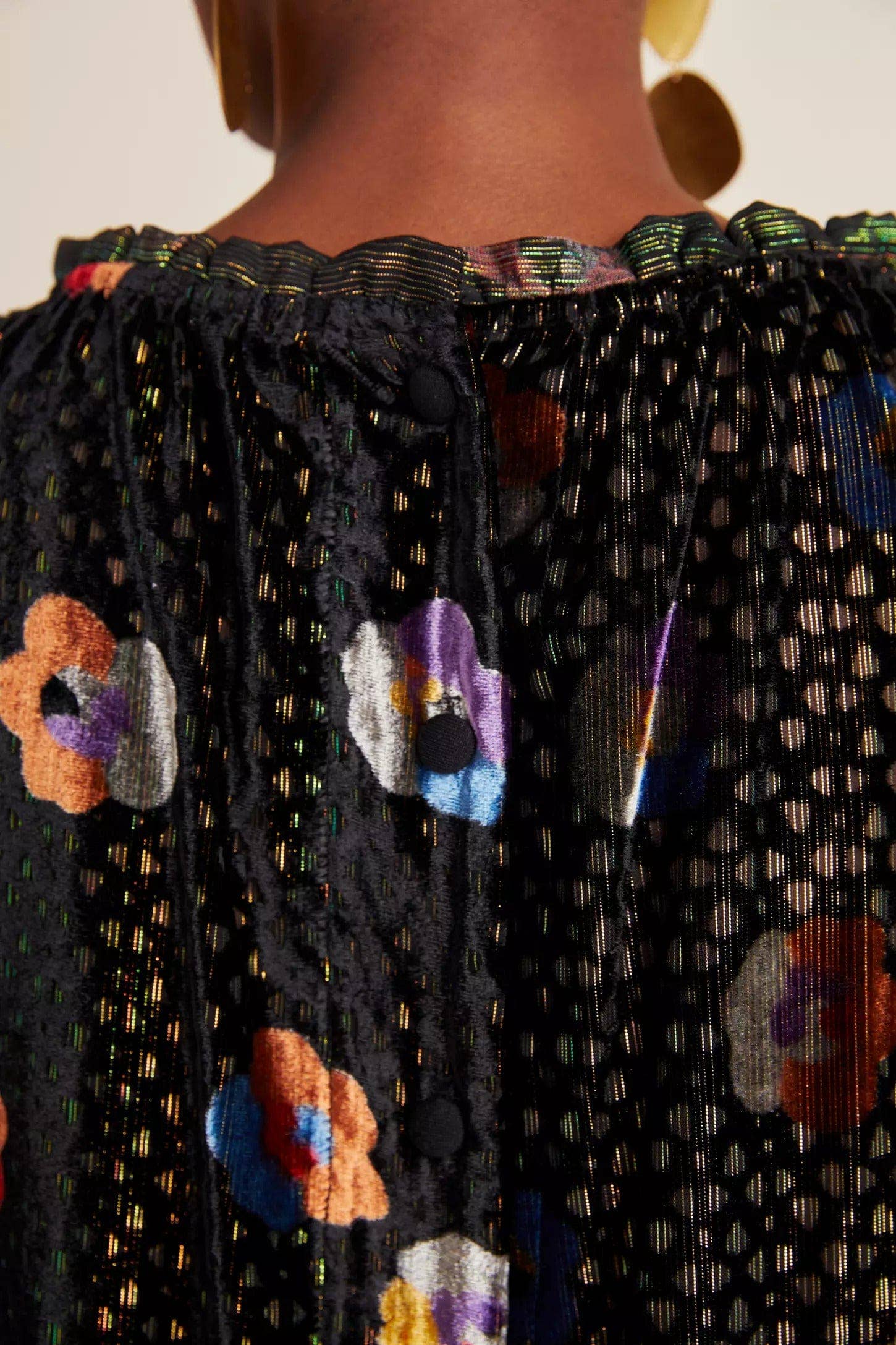 Eva Franco - Wholesale Blouse - Women's - Kelton Velvet Blouse-Elektra Pansey2