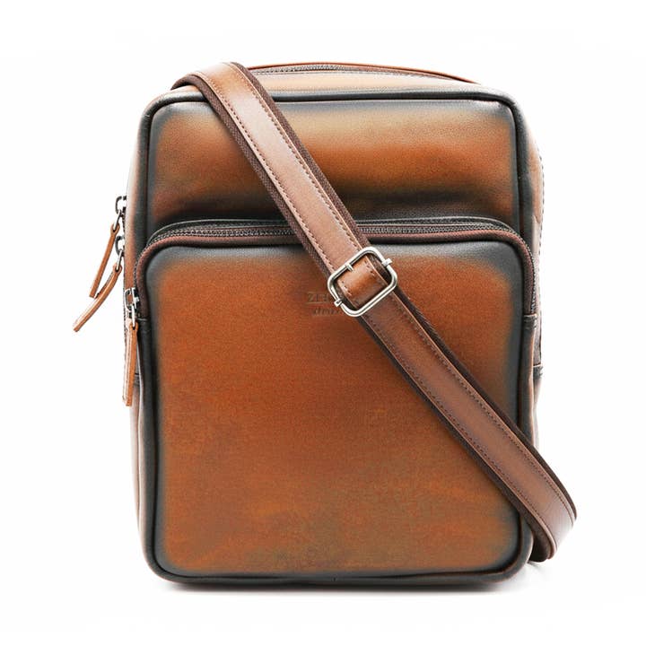 Zerimar Unisex Shoulder Bag | Leather Bandolera 24x20x6 cm for wholesale by Zerimar 1942