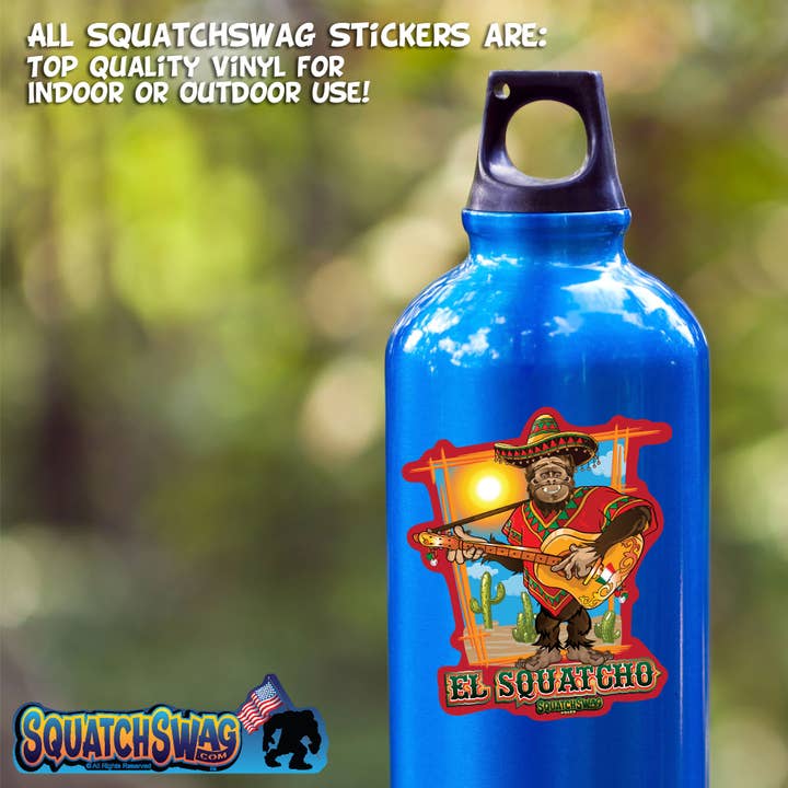 SquatchSwag - Wholesale Sticker - El Squatcho - Bigfoot, Sasquatch, Yeti Sticker2
