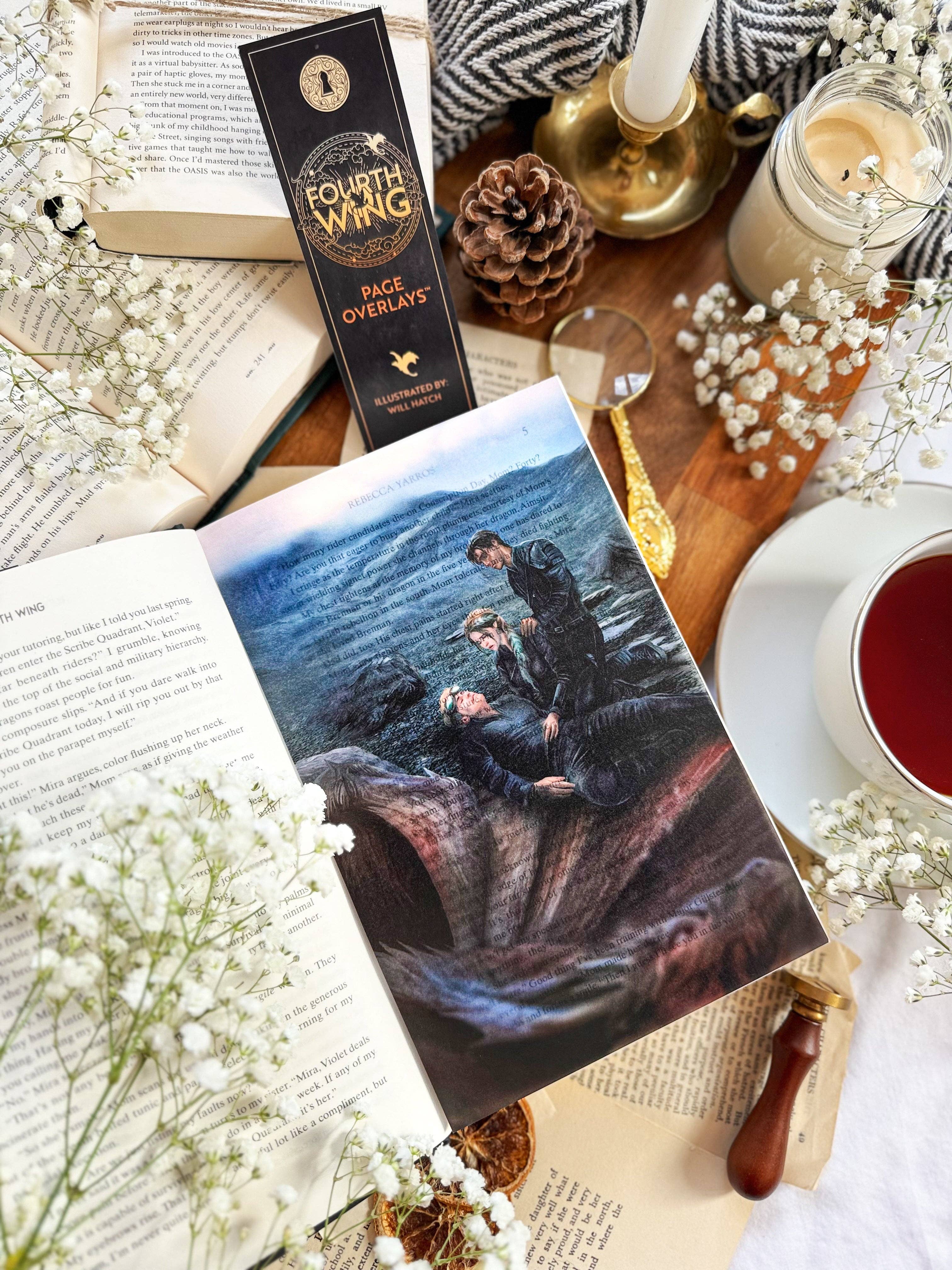 Reading Portal – Impressão artística por atacado – Sobreposições de Página da Quarta Ala™6