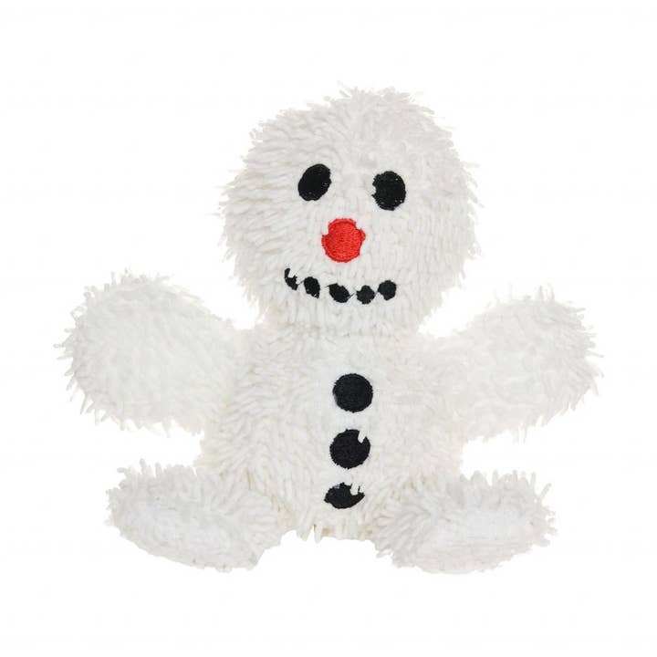 Mighty Microfiber Ball Snowman, Holiday Squeaky Dog Toy for wholesale by Tuffy Dog Toys - VIP Products