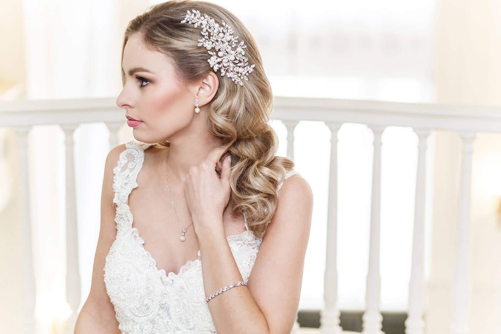 allureweddingjewelry - Wholesale Dangle Earrings - Eve Petite Pearl Earrings3