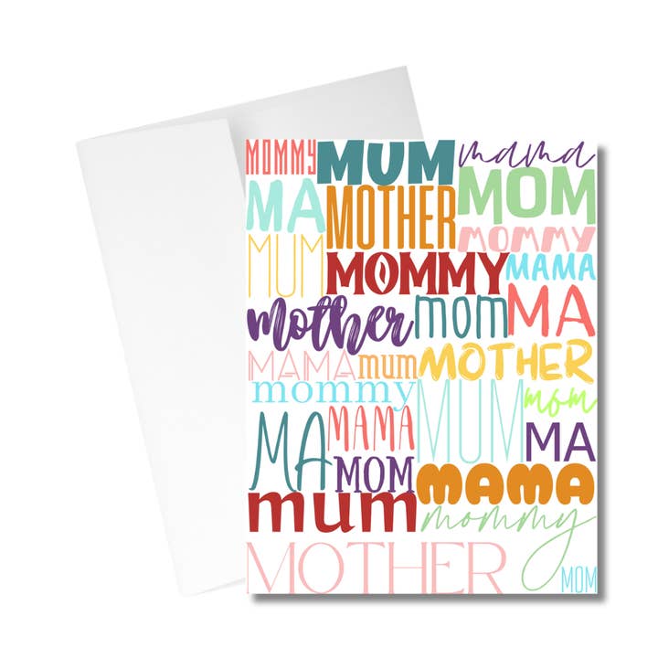 Mom Mama Mommy Mother's Day Greeting Card for wholesale by Western Fancies