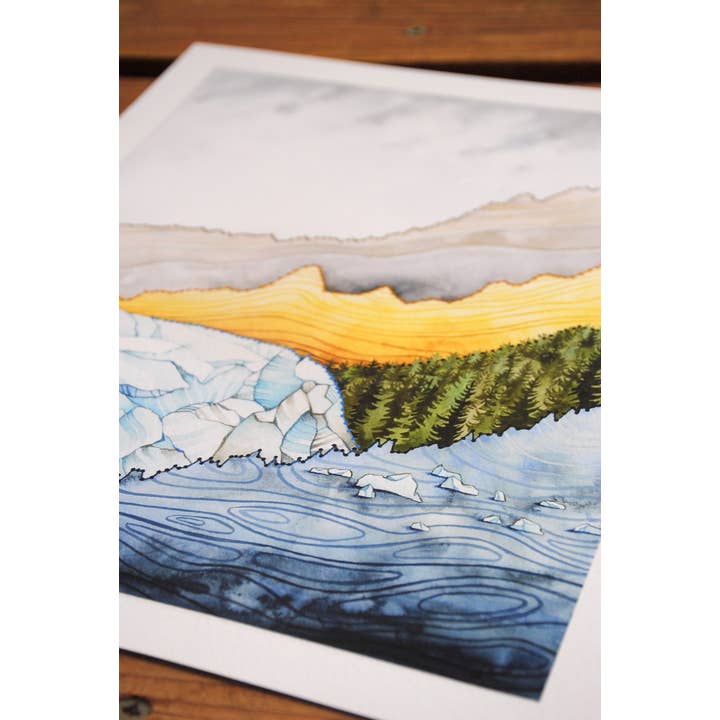 Jill Pelto Art - Wholesale Art Print - Climate Data Art Print from Time Cover3