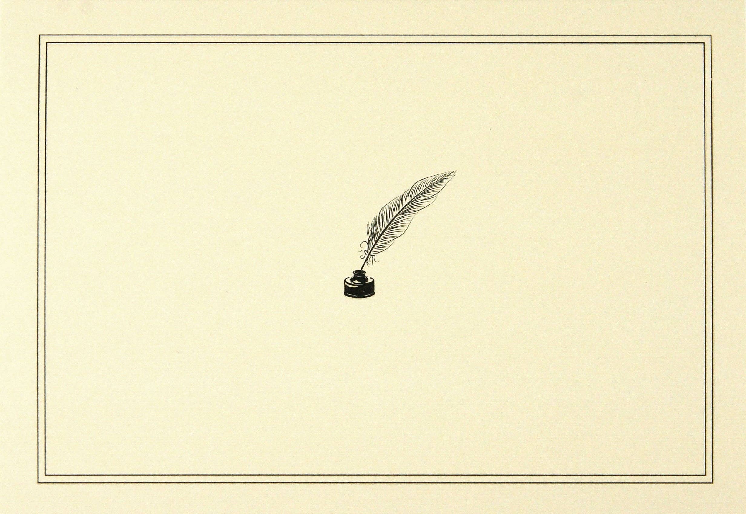 Peter Pauper Press, inc. – wholesale Stationery/notecard set – Quill Pen and Ink Note Cards1