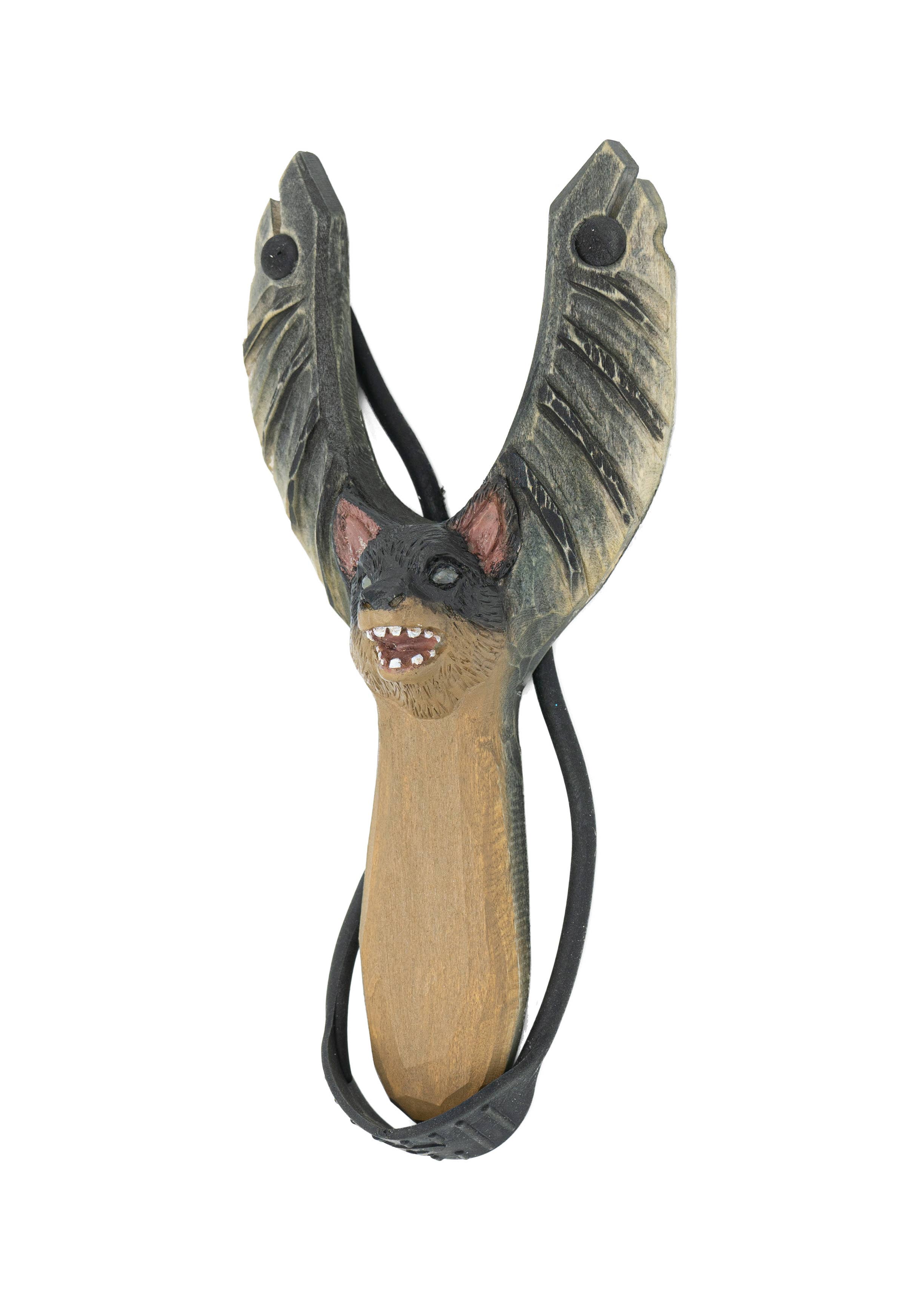 Pawnee Bill’s - Vendita all'ingrosso Fionda - Bambini - Fionde in legno con teste di animali in resina3