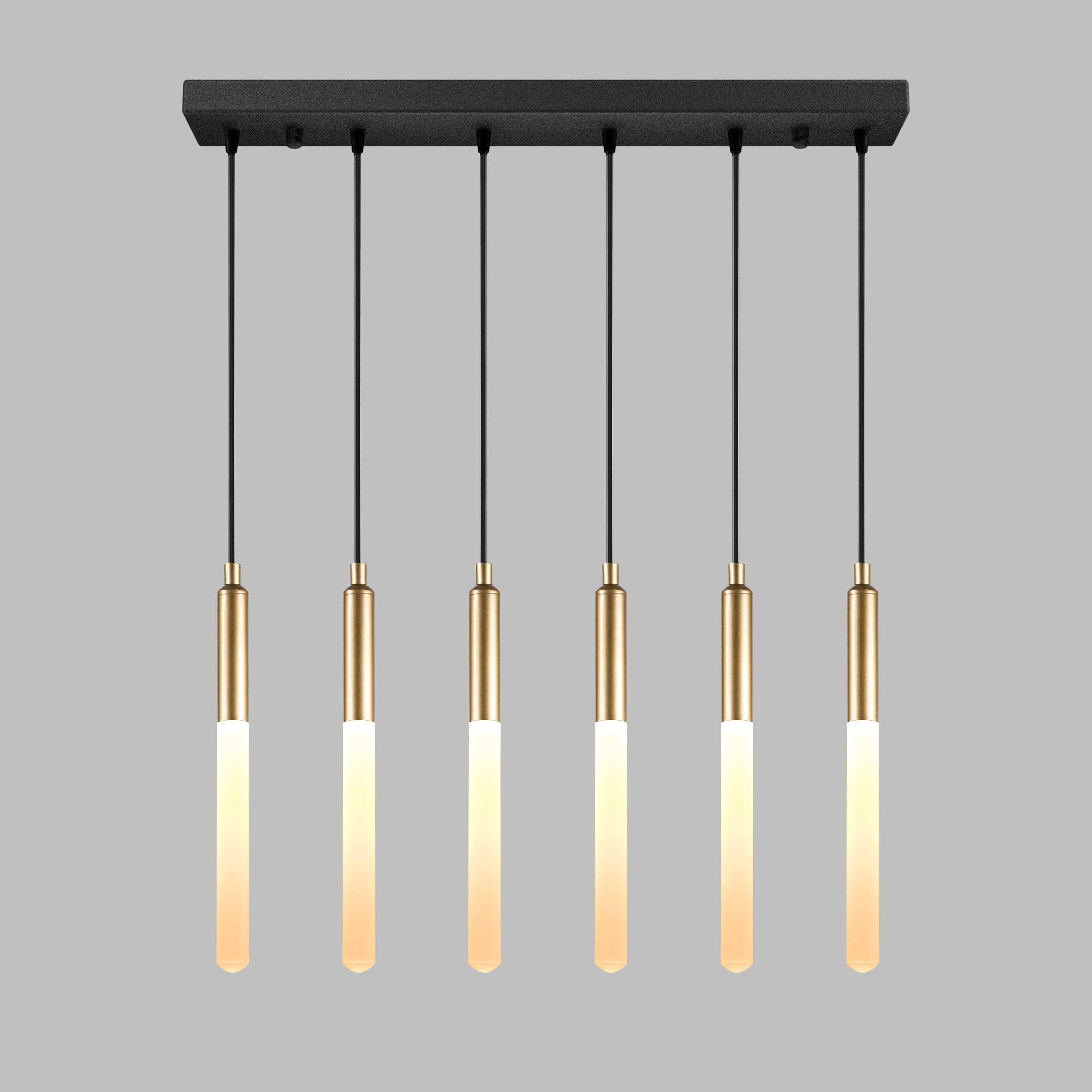 Eclipse Lighting – Engroshandel Lysekrone/pendellampe – LED-rør Moderne Multi Vedhængslampe til Trappe, Trappeopgang Lysekrone, Slankt Rør Vedhængslampe, 3 Etagers Vedhængslampe, Lysarmatur15