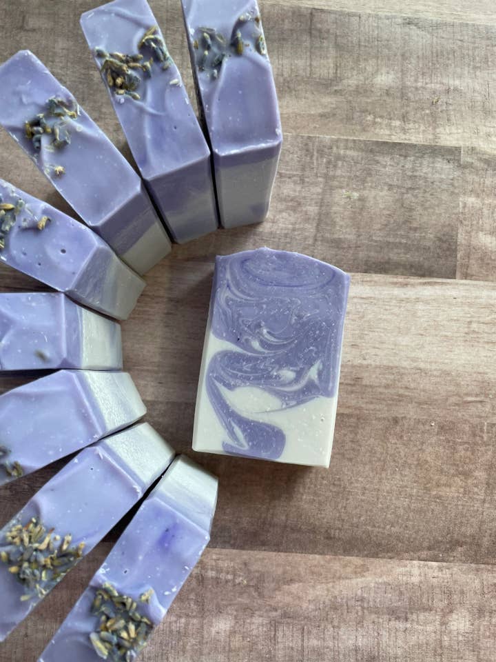 Lavender Cold Process Soap - 3.5 oz for wholesale by Bloomed Bubbles