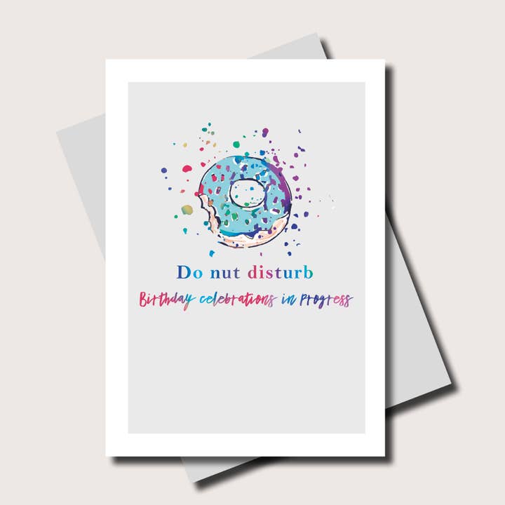 Tarjeta de felicitación Over The Rainbow Donut Disturb para venta al por mayor de Marina B