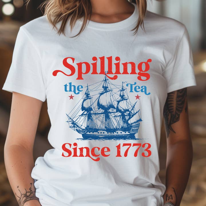Spilling the Tea Graphic Tee for wholesale by Urban Edge Co.