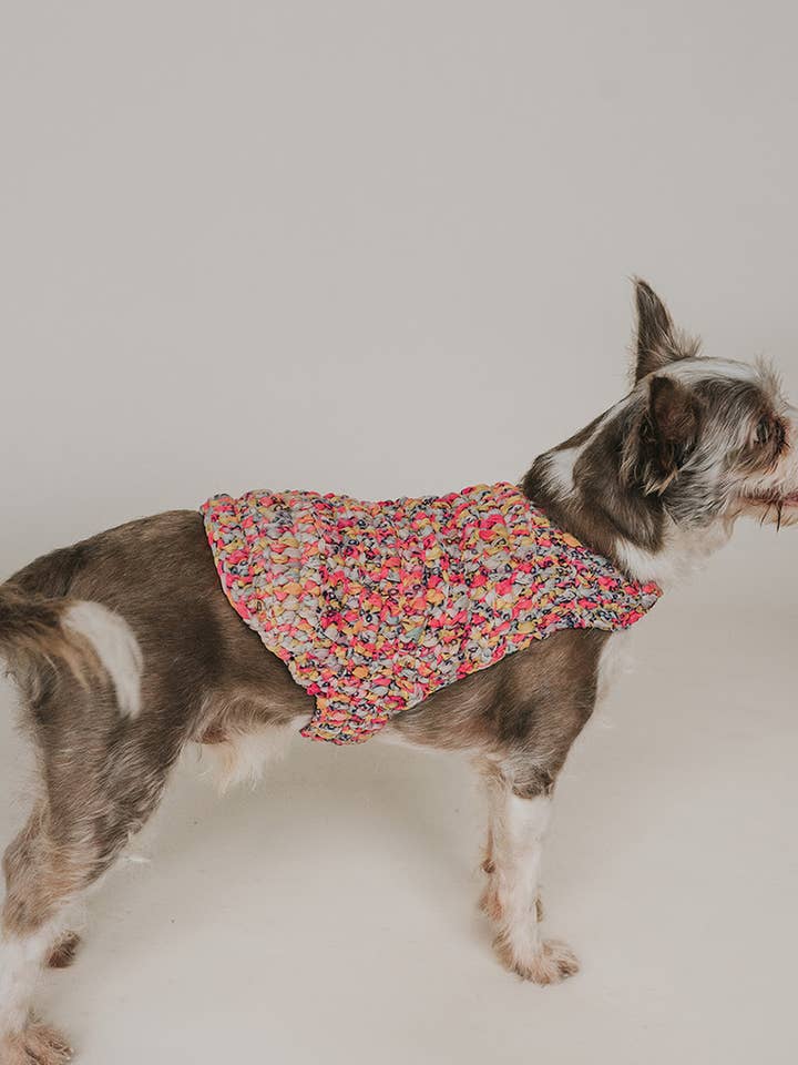Ishivatva Hundesweater - Assorterede Genbrugte Sari Stoffer for engroshandel hos Matr Boomie Fair Trade