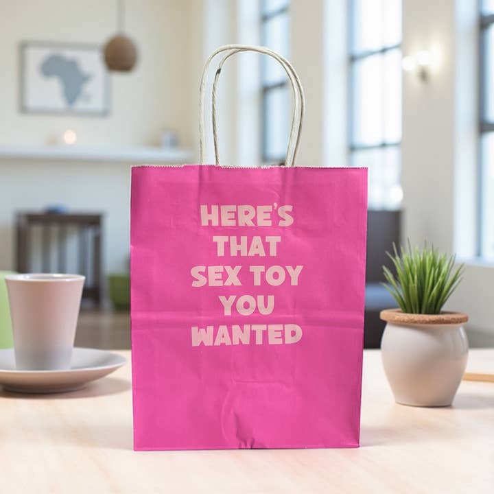 Funny Gift Bag - Here's That Sex Toy You Wanted for wholesale by Oh Shirt and More LLC